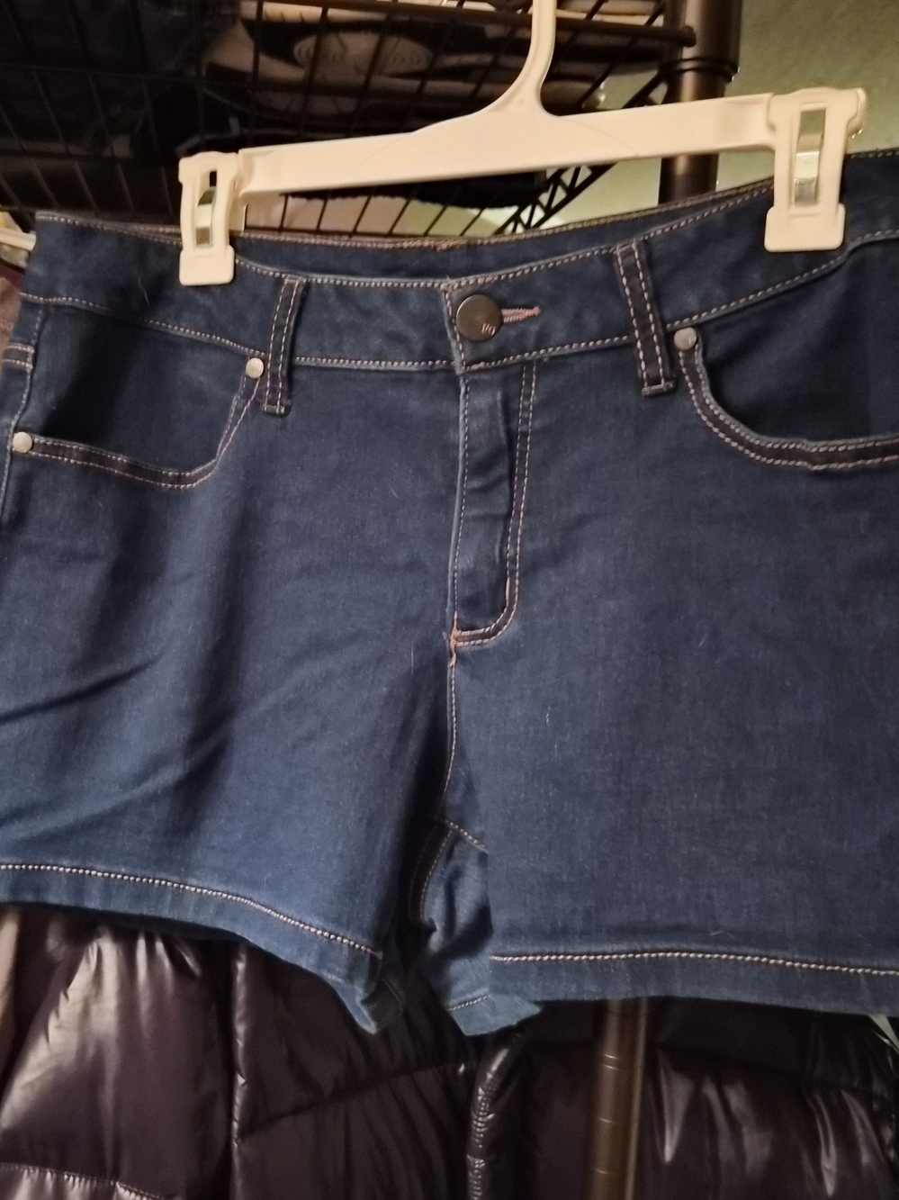 Women's Faded Glory Dark Blue Size 14 Denim Shorts
